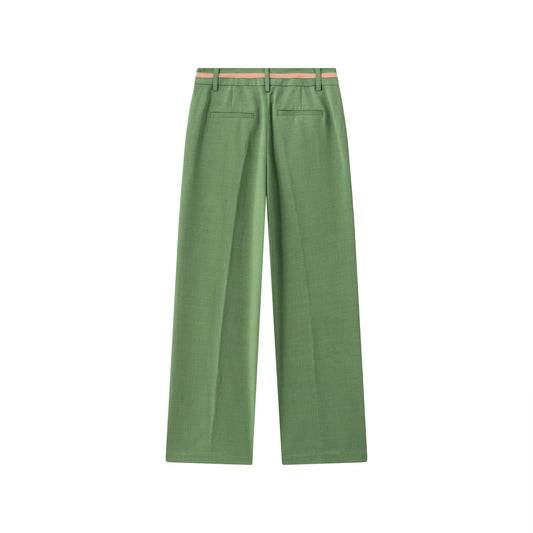 Wide Leg Trouser - Lawn Green