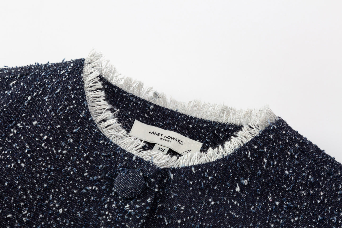 Raw Edge Blazer - Denim Tweed