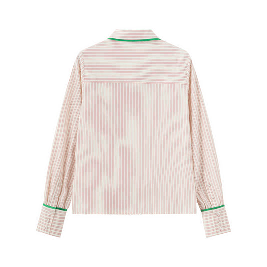 Contrast Stripe Shirt - Ballerina Stripe