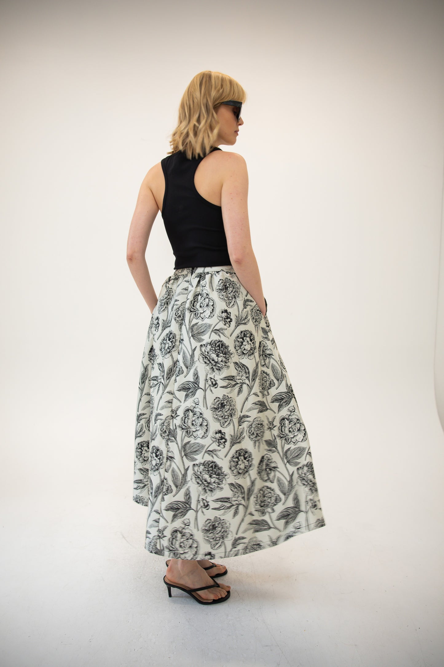 Full Skirt - English Rose Floral