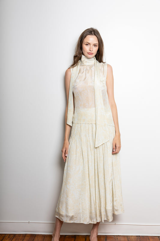 French Cafe Skirt - Provence Print