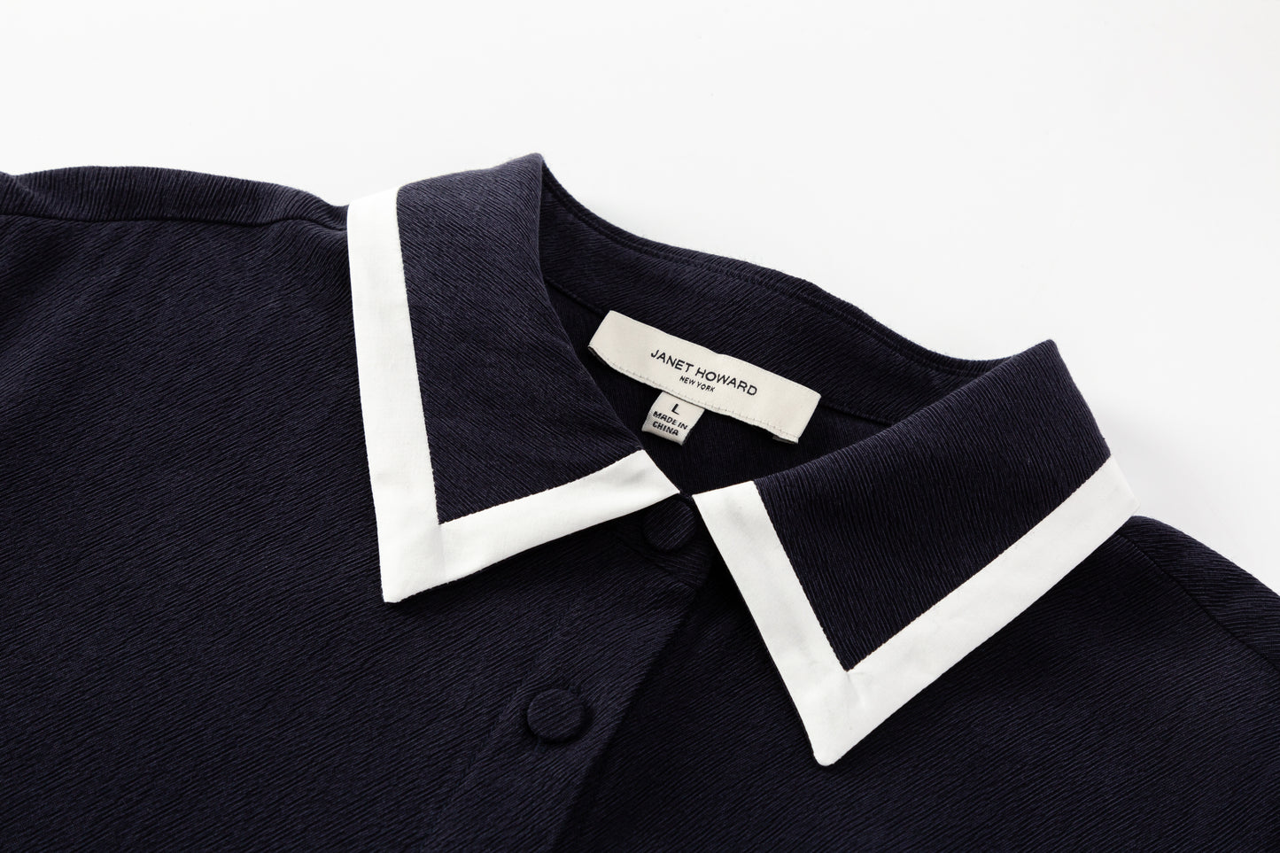 Amelia Blouse - Navy / White