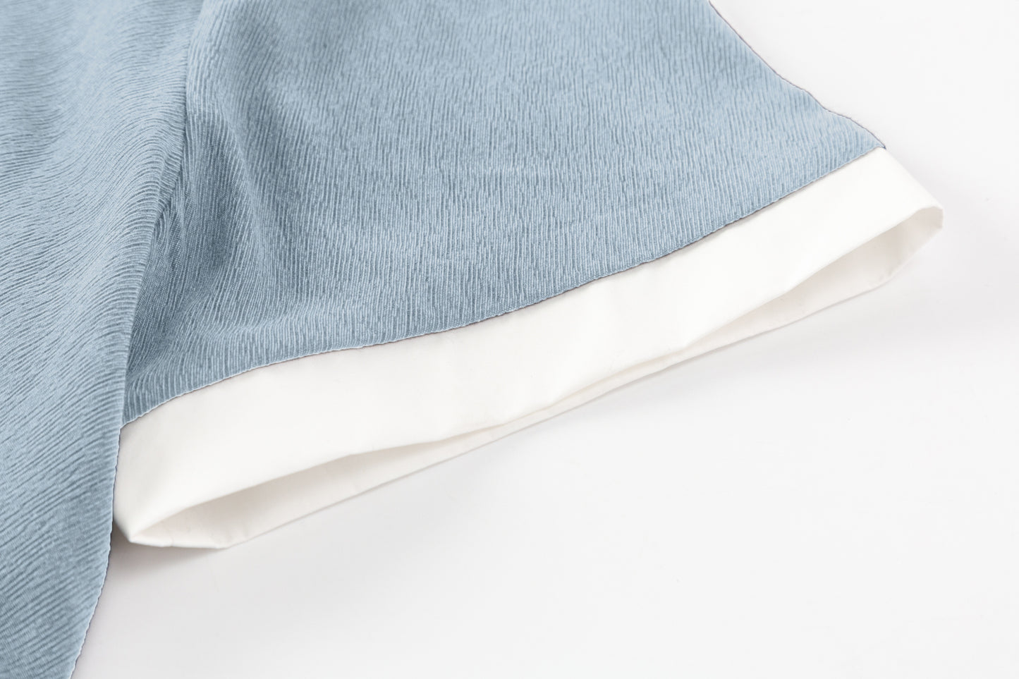 Amelia Blouse - Light Blue / White