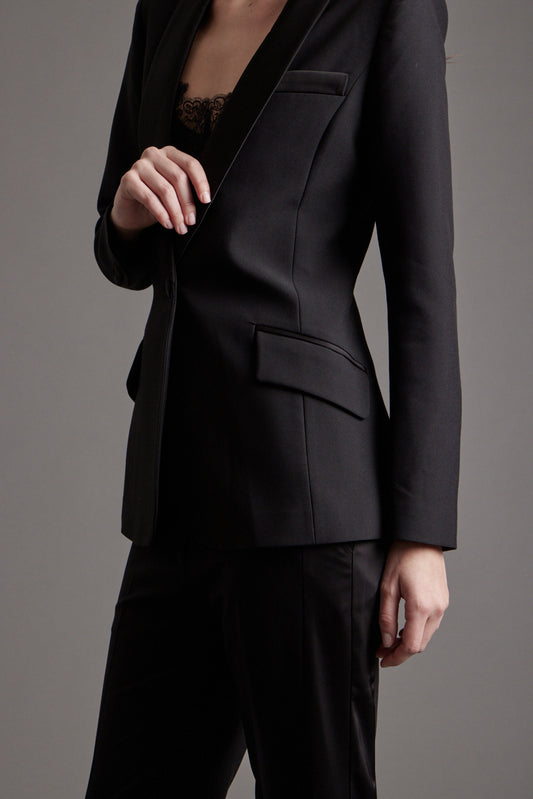 Stella Tuxedo Shawl Collar Blazer