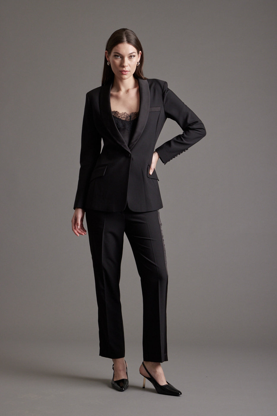 Stella Tuxedo Shawl Collar Blazer