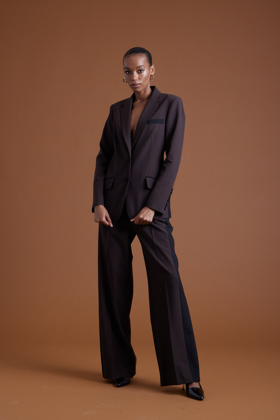 Madisen Fitted Contrast Blazer