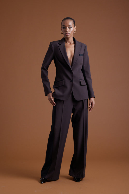 Madisen Fitted Contrast Blazer