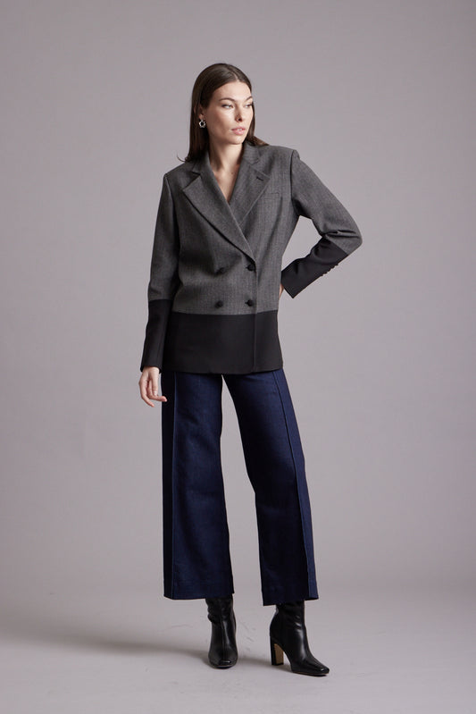 Lauren Oversized Contrast Blazer