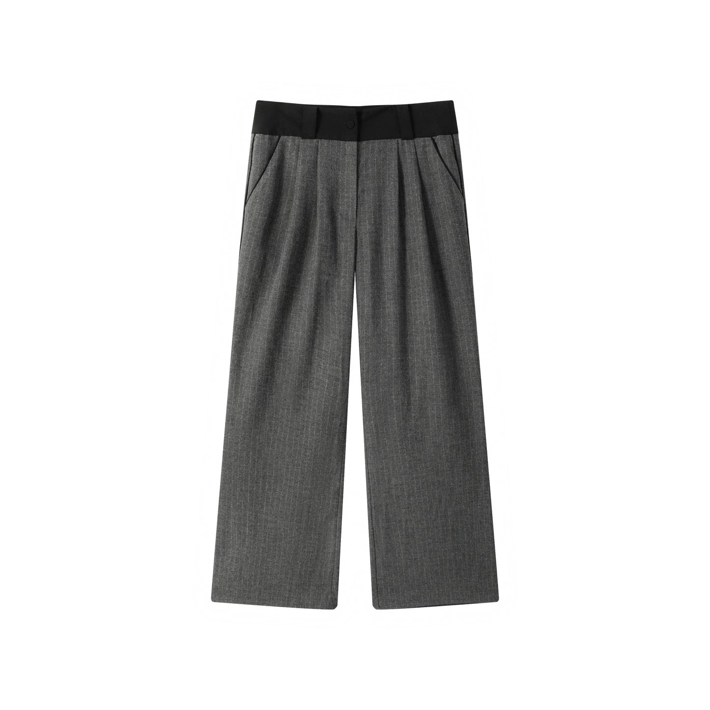 Harlow Wide Leg Pinstripe Trouser