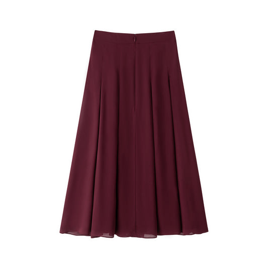 Ballet Chiffon Skirt - Ruby