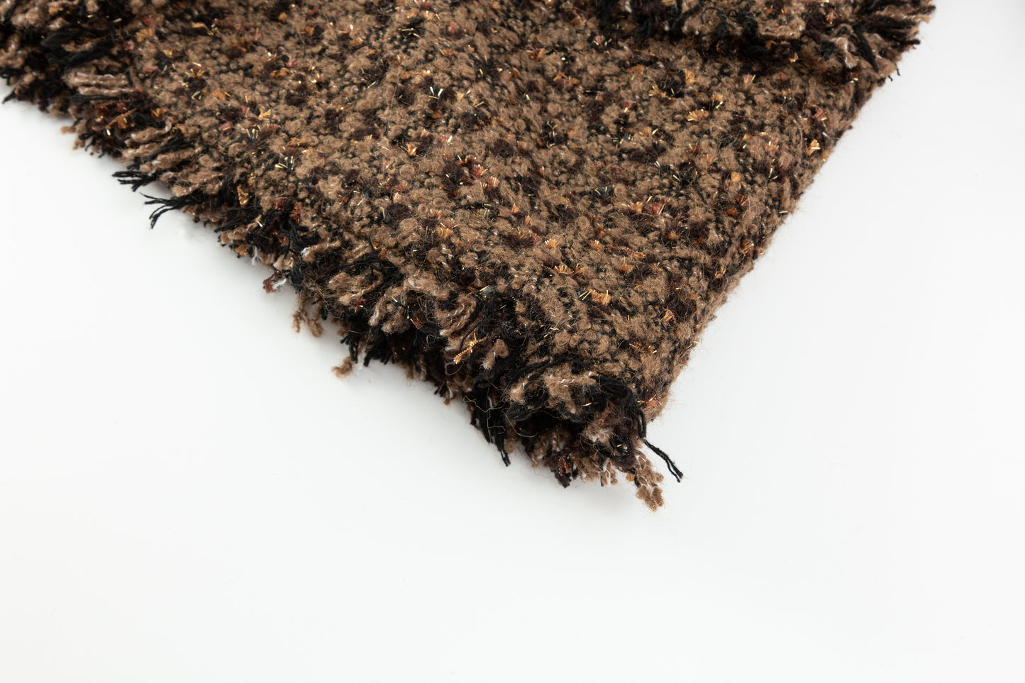 Teddy Raw Edge Blazer - Chocolate / Black