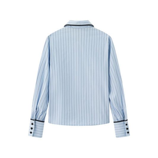 Reese Pinstripe Contrast Shirt