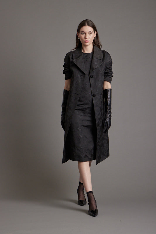 Claire Brocade Evening Coat