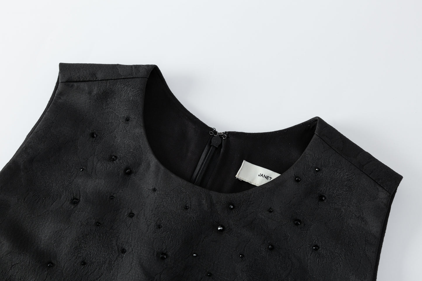 Natalie Brocade Dress w/ Stones