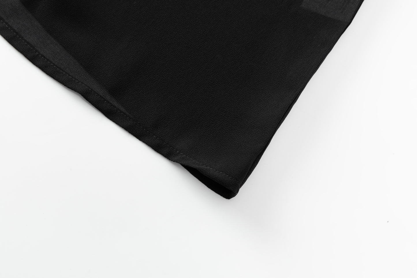 Gabriella Blouse - Black w/ Chocolate Piping