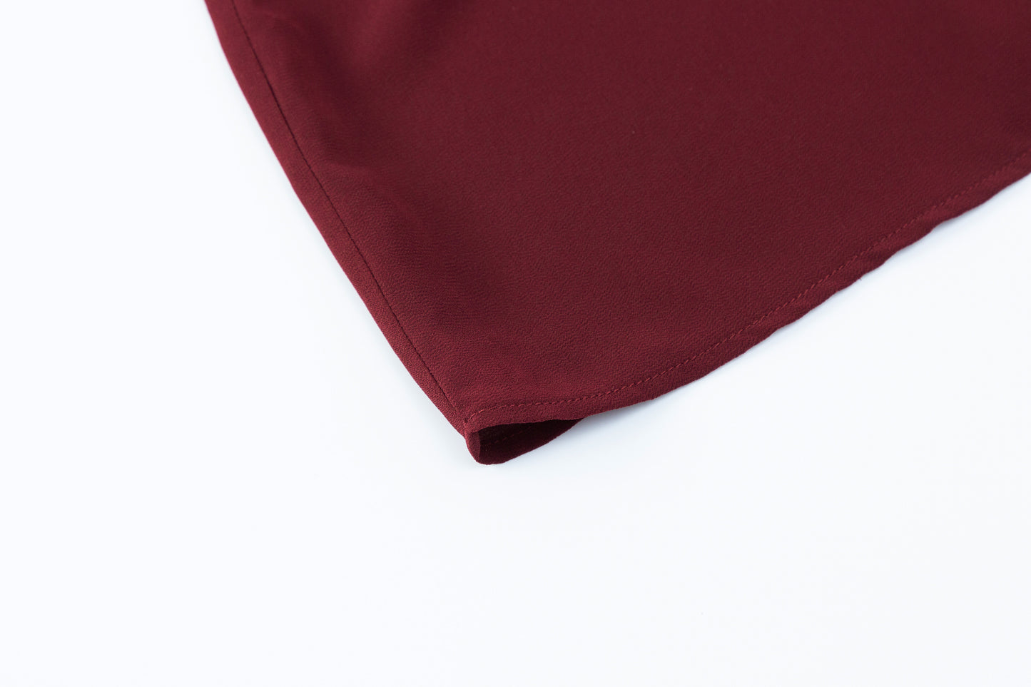 Gabriella Blouse - Ruby w/ Black Piping