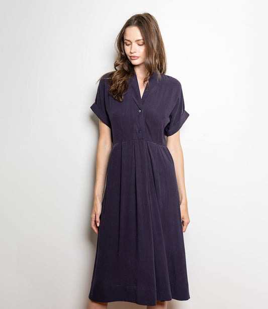 Camilla Day Dress - Navy