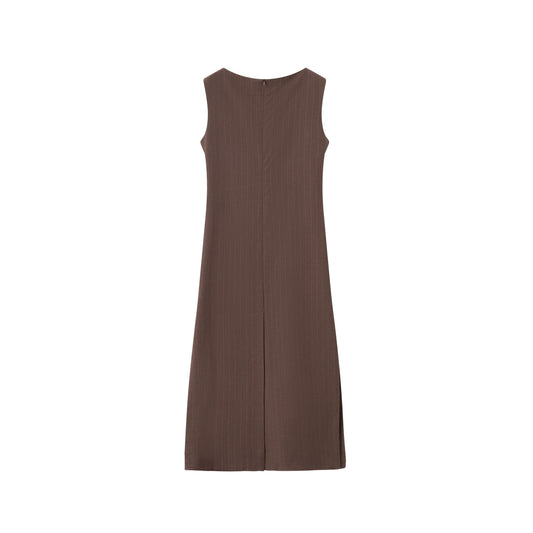 Hayley Dress - Cinnamon Stripe