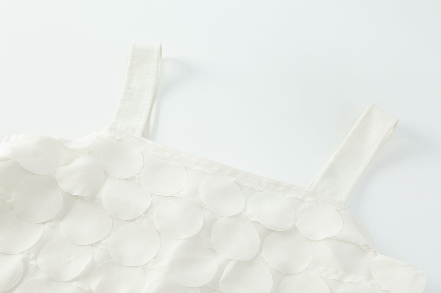 Chiffon Paillette Camisole - White