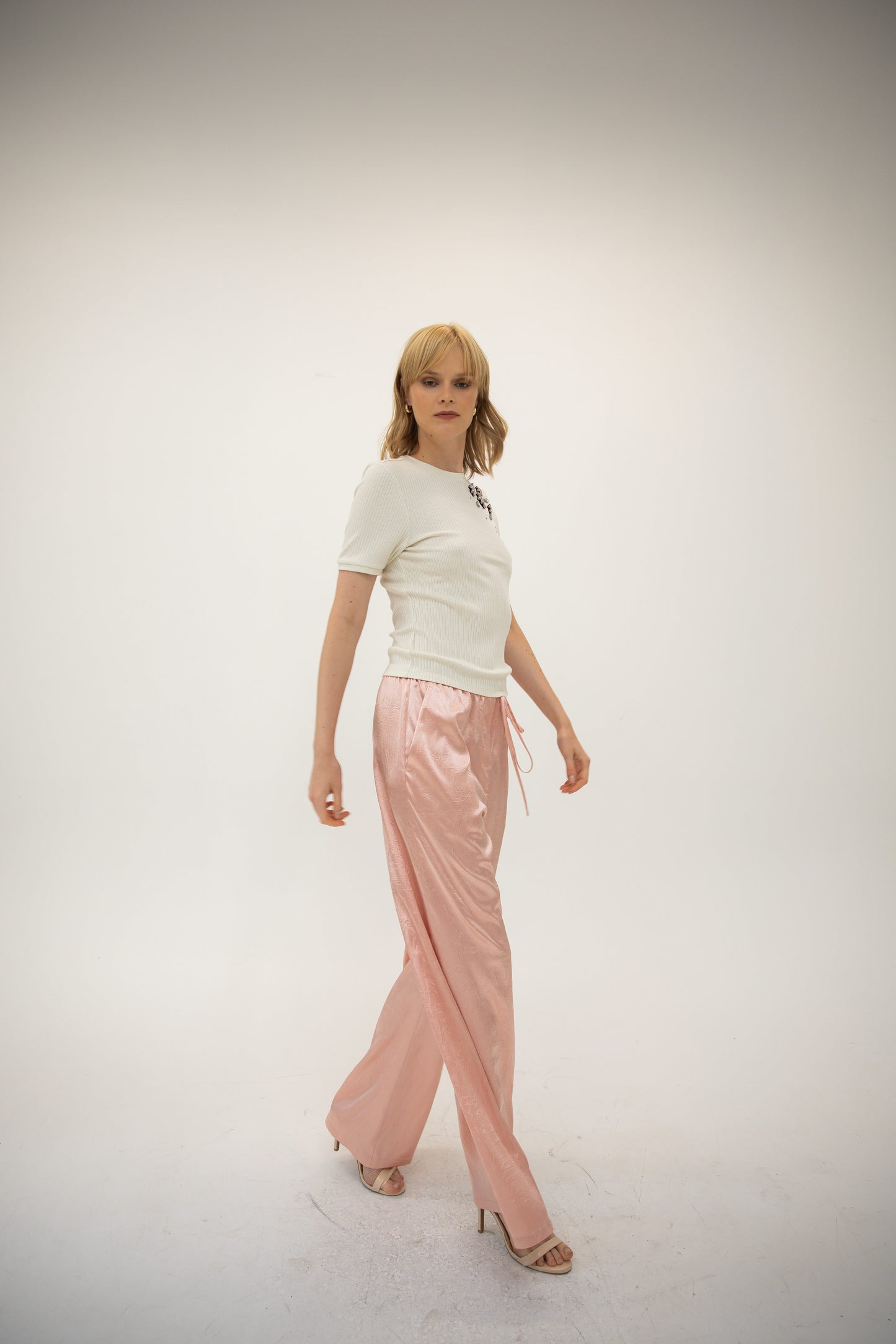 T-Shirt w/ Stones - Ivory