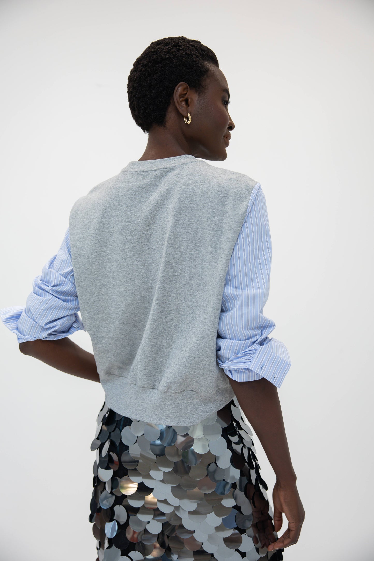 Paillette Skirt - Celadon