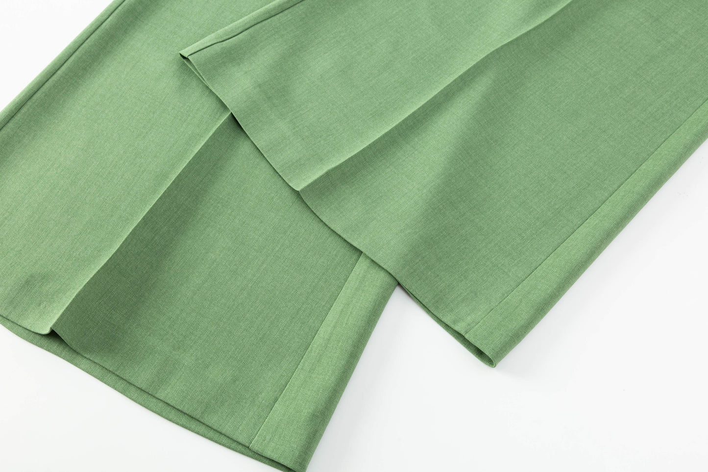 Wide Leg Trouser - Lawn Green