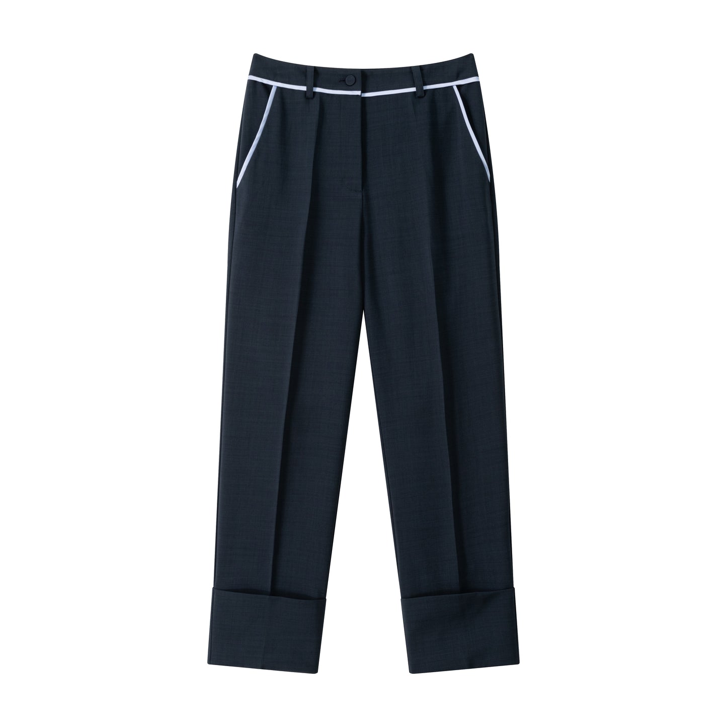 Slim Trouser w/ Piping - Ink