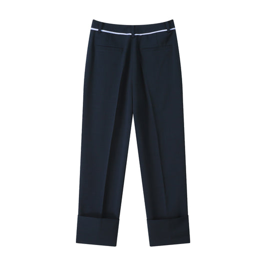 Slim Trouser w/ Piping - Ink