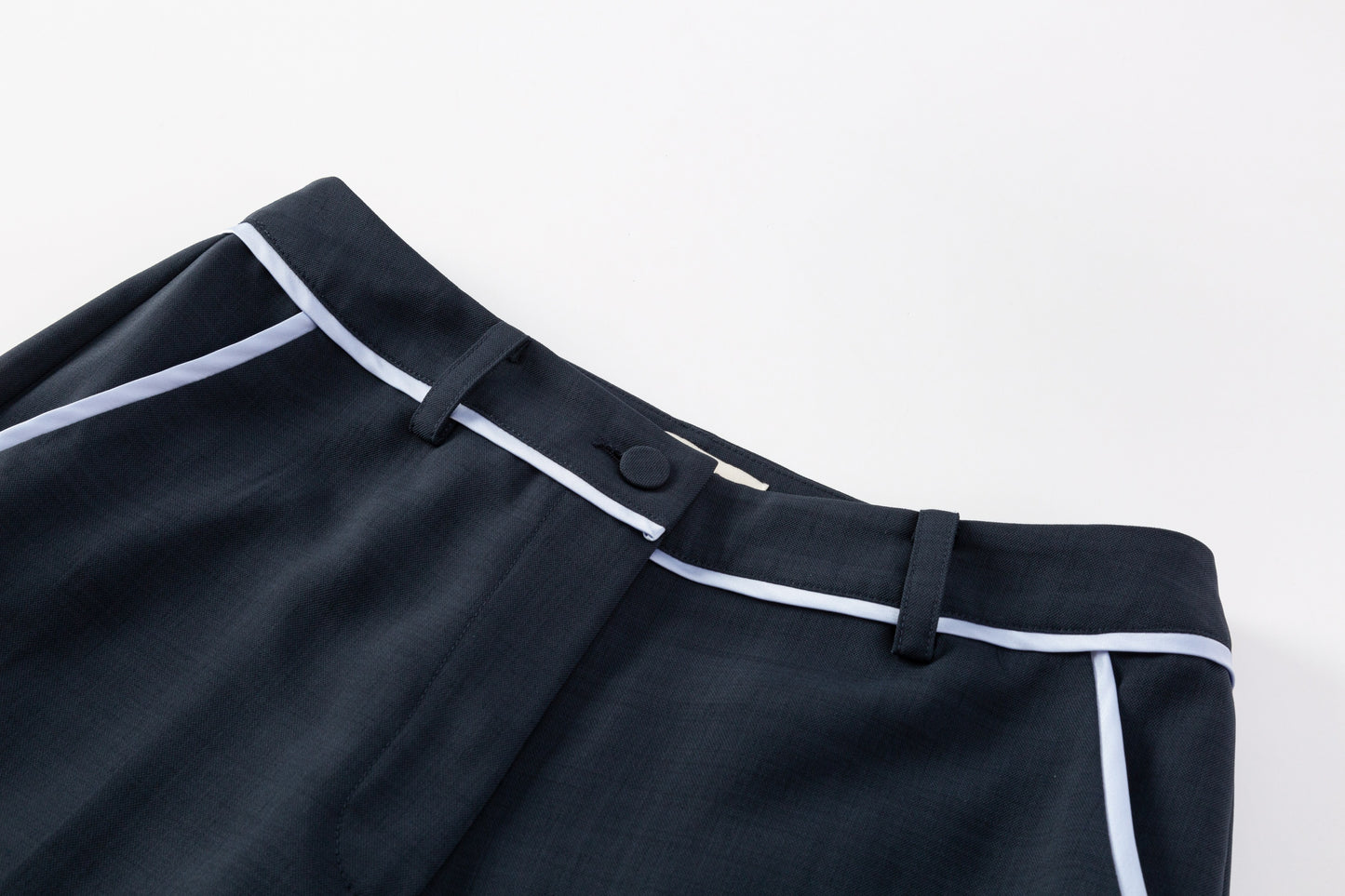 Slim Trouser w/ Piping - Ink