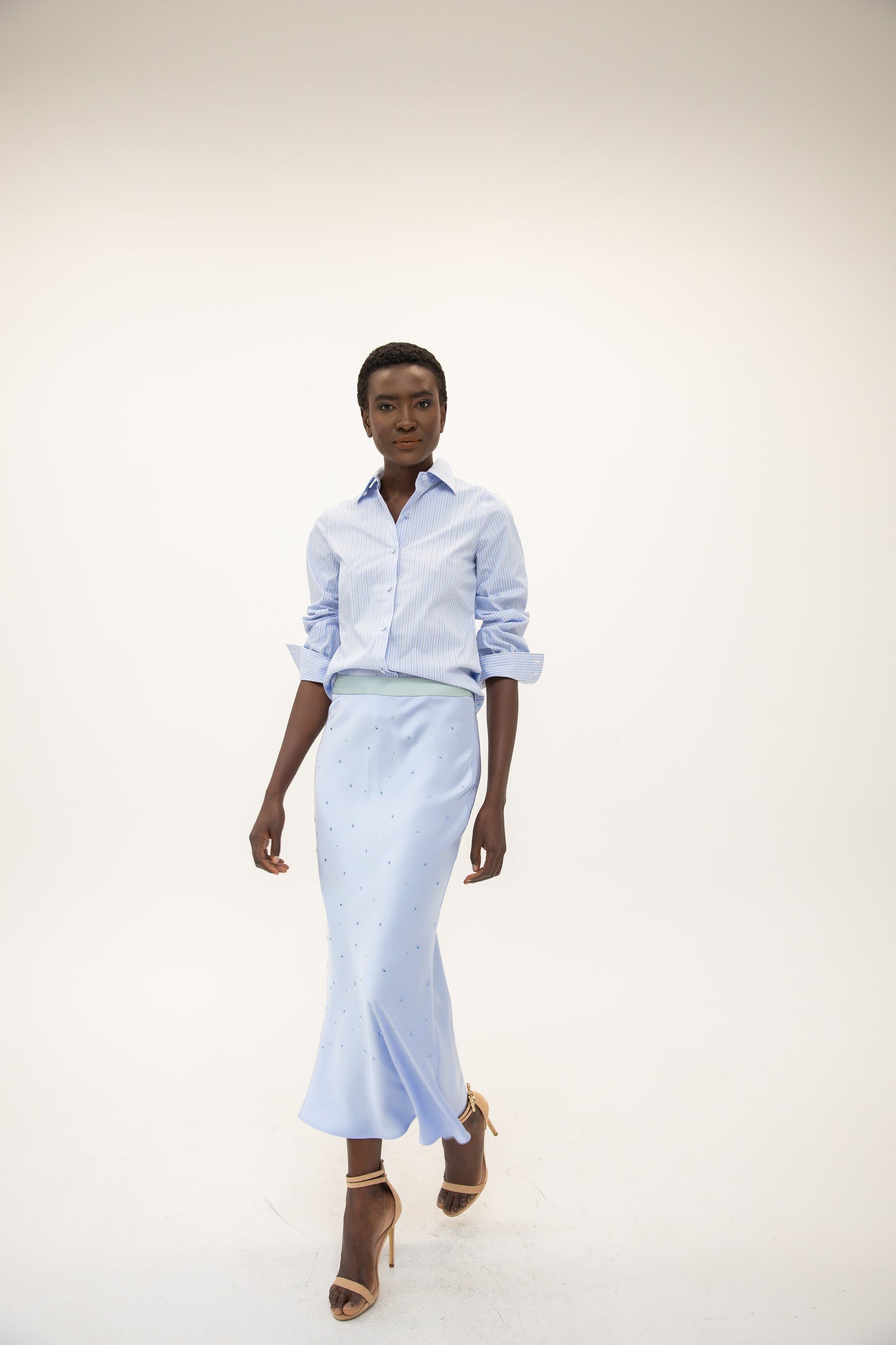 Mermaid Skirt w/ Stones - Ocean