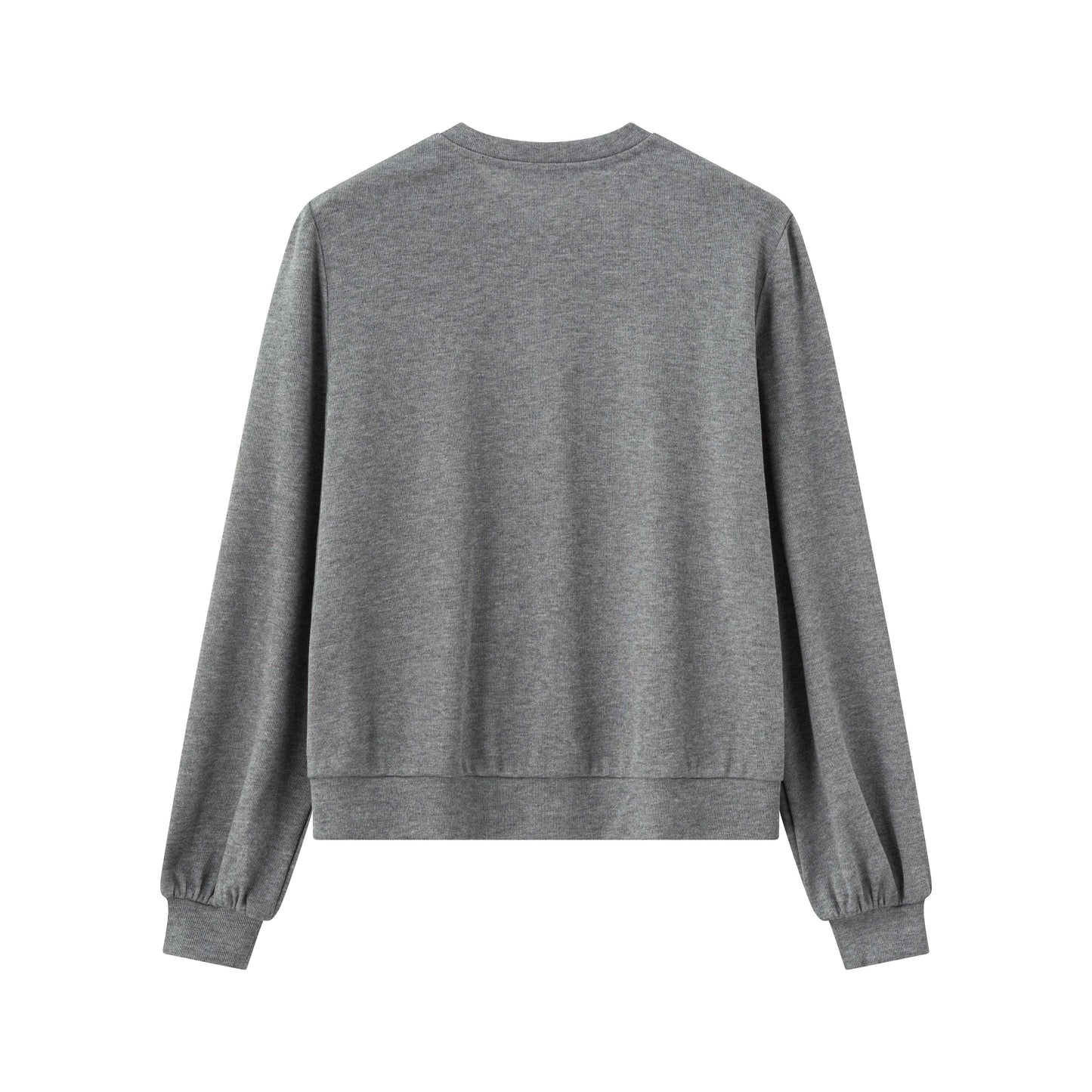 Balloon Sleeve Cardigan - Heather Grey