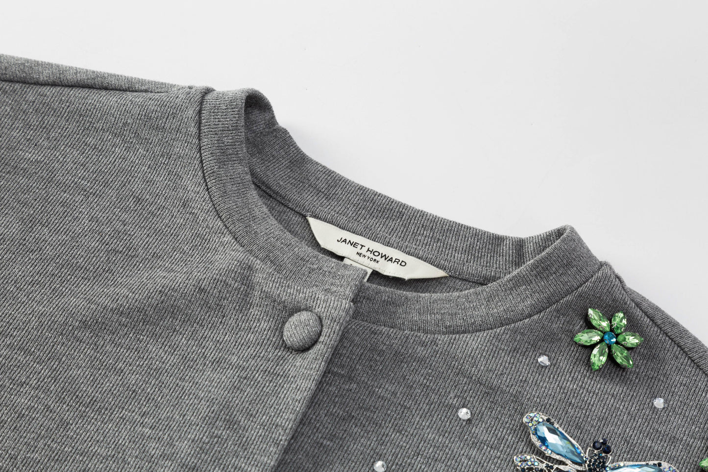 Balloon Sleeve Cardigan - Heather Grey