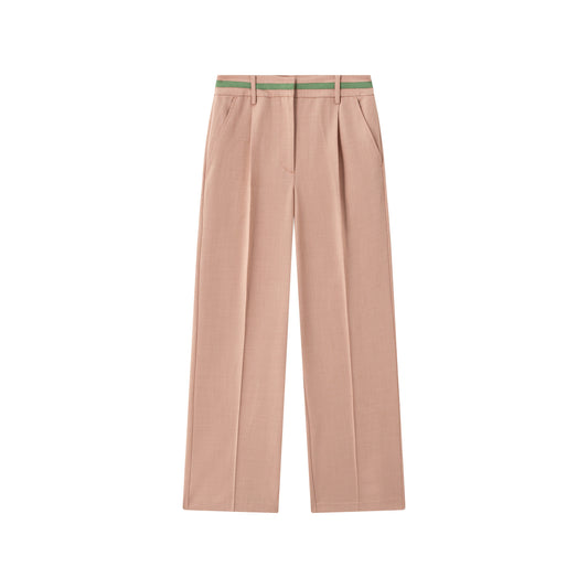 Wide Leg Trouser - Rosewood