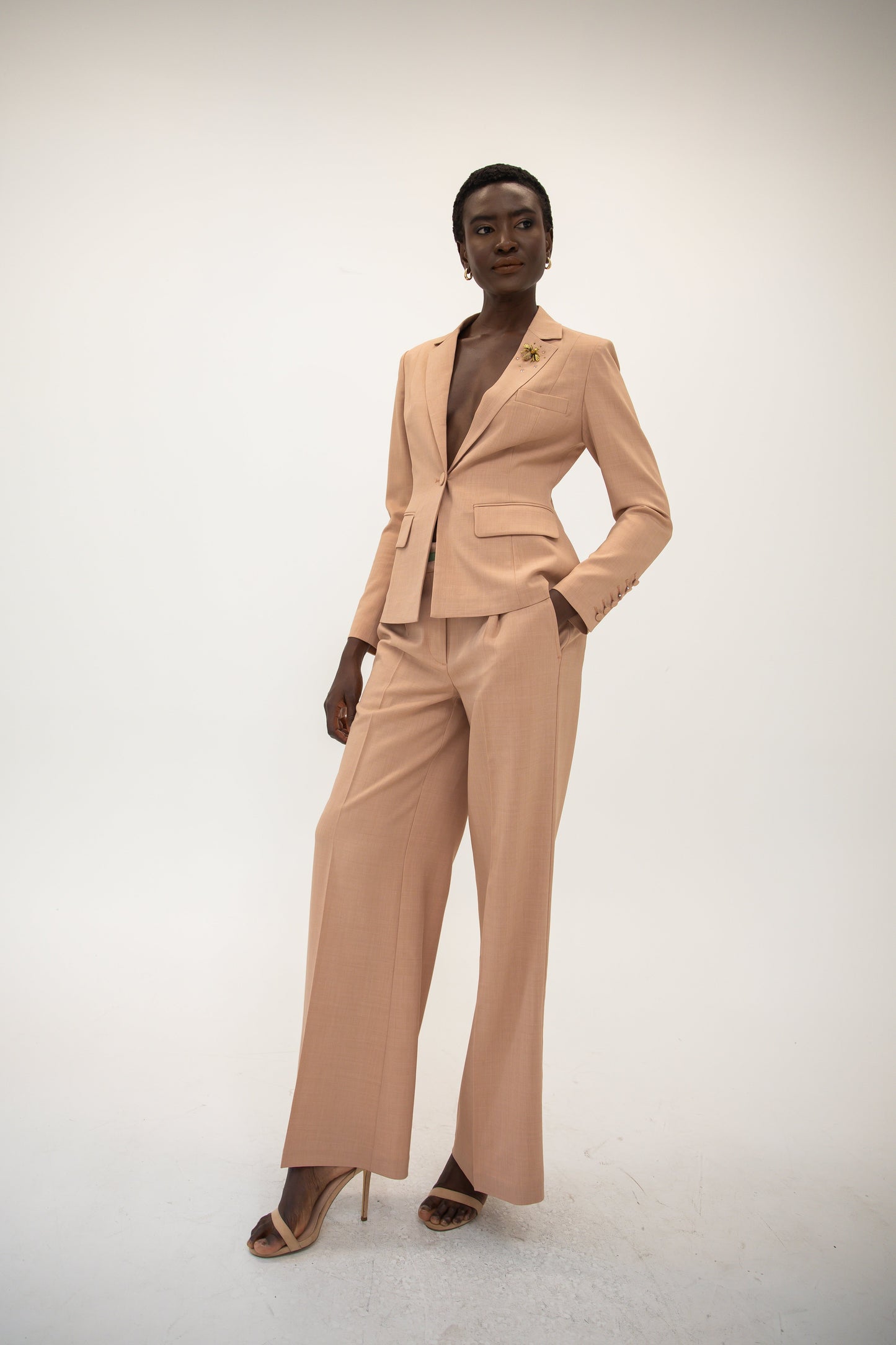 Wide Leg Trouser - Rosewood