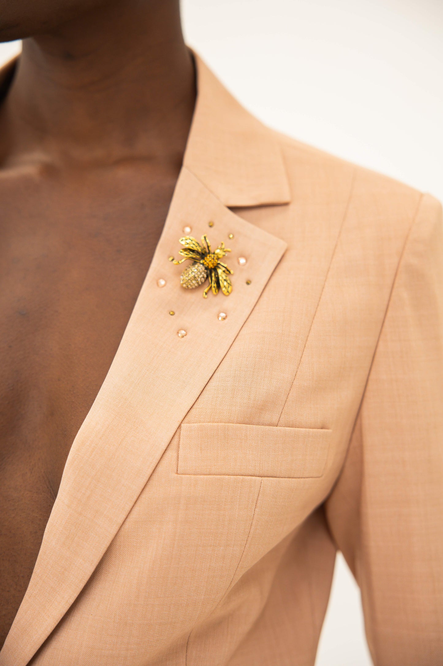 Fitted Blazer w/ Ruched Back - Rosewood