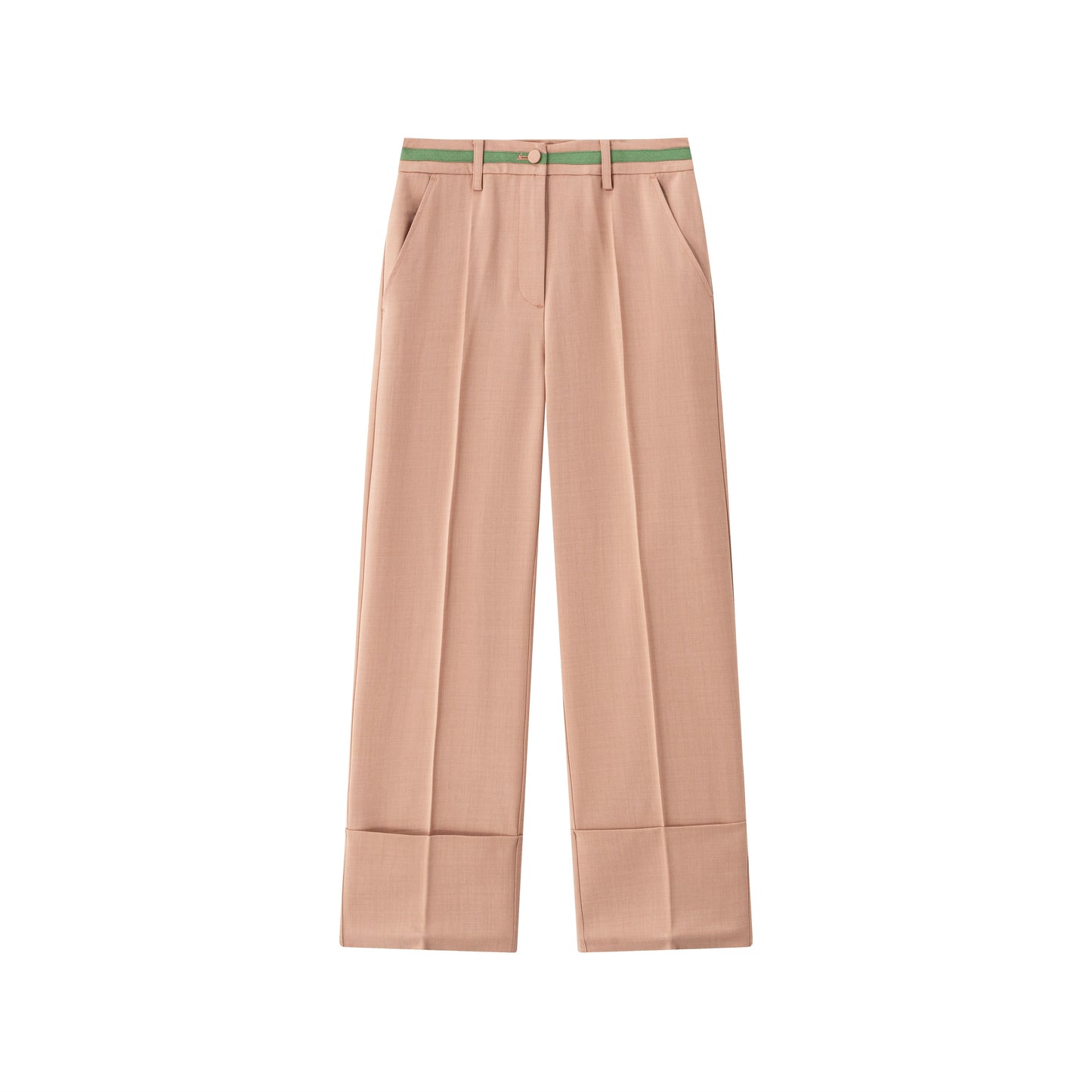 Slim Trouser w/ Wide Cuff - Rosewood