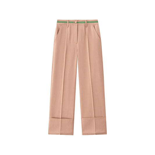 Slim Pant w/ Wide Cuff -  Rosewood