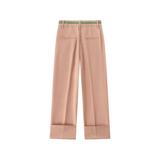 Slim Pant w/ Wide Cuff -  Rosewood