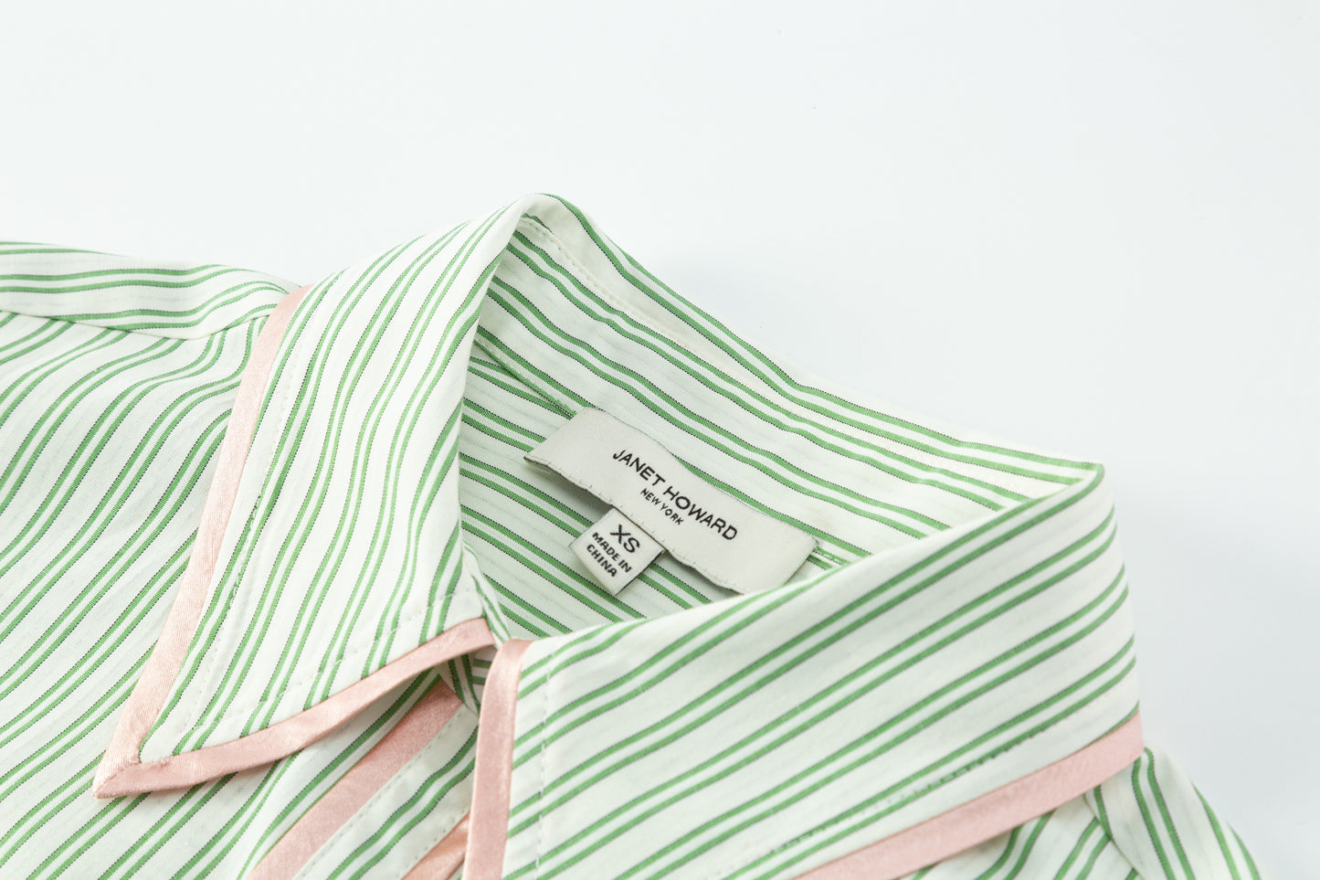 Contrast Stripe Shirt - Pistachio Stripe