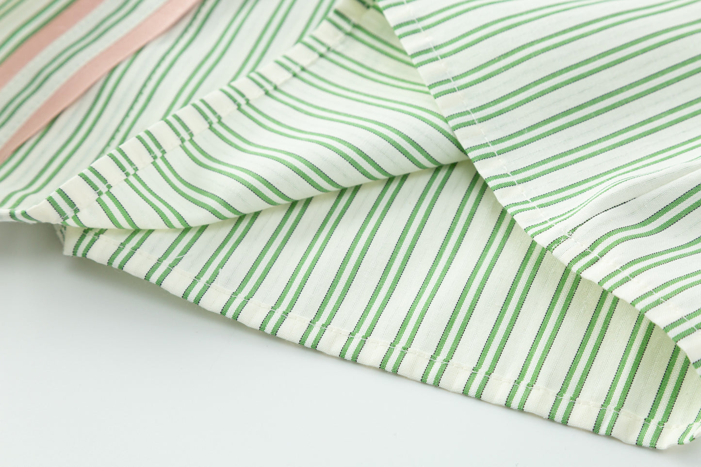 Contrast Stripe Shirt - Pistachio Stripe
