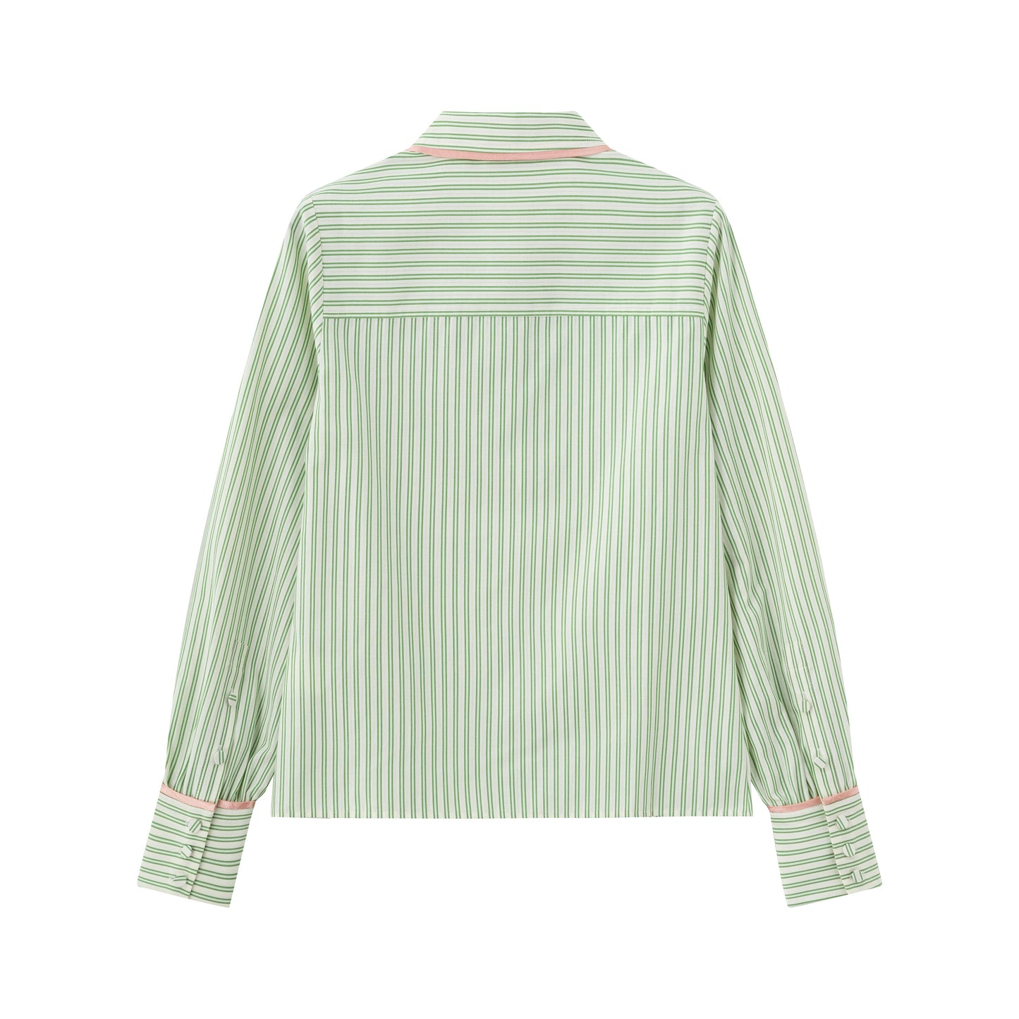 Contrast Stripe Shirt - Pistachio Stripe