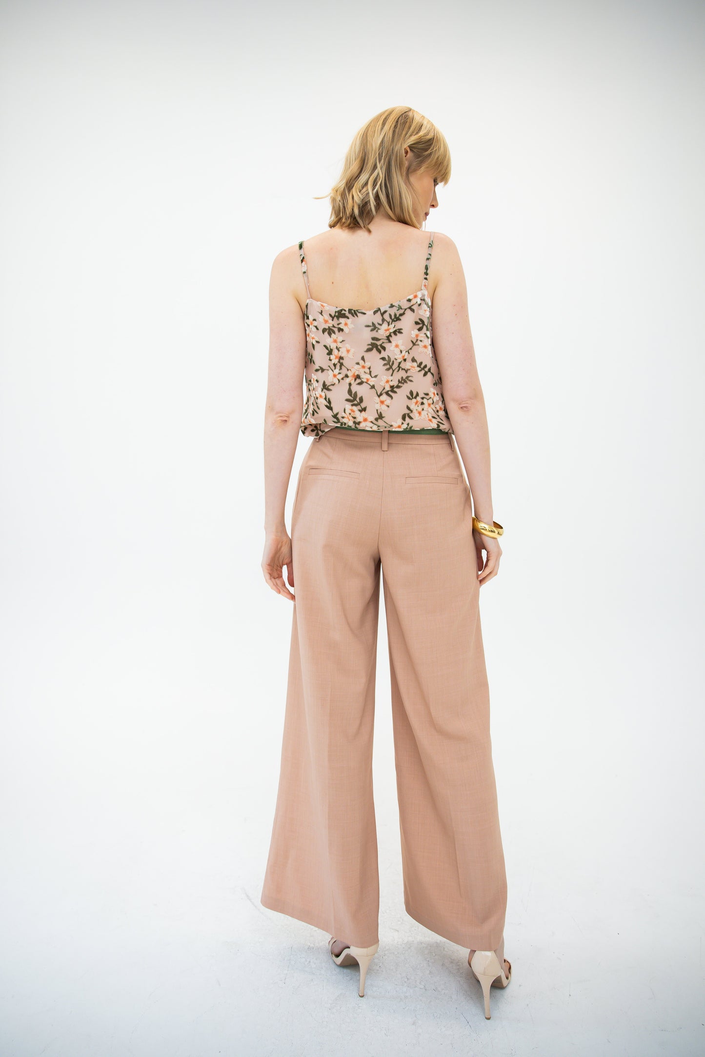 Drape Front Camisole - French Floral