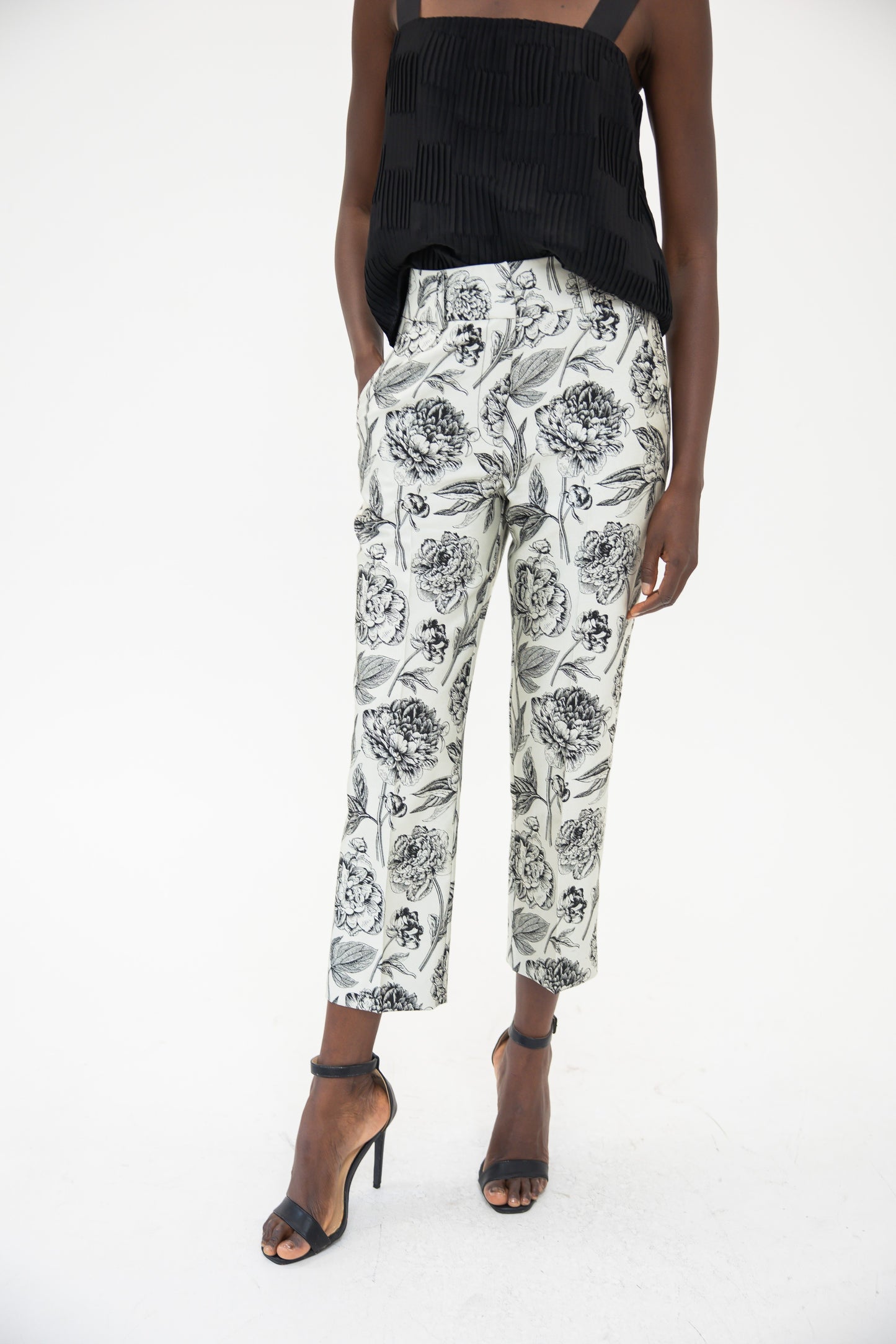 Slim Trouser - English Rose Floral