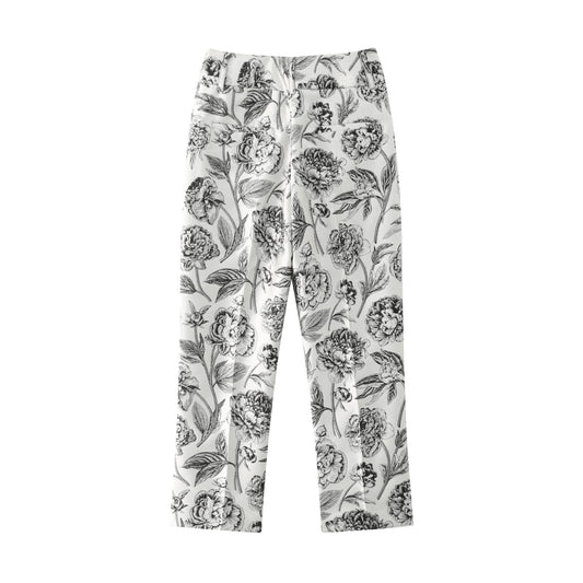Slim Trouser - English Rose Floral