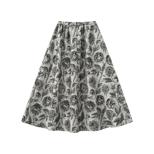 Full Skirt - English Rose Floral