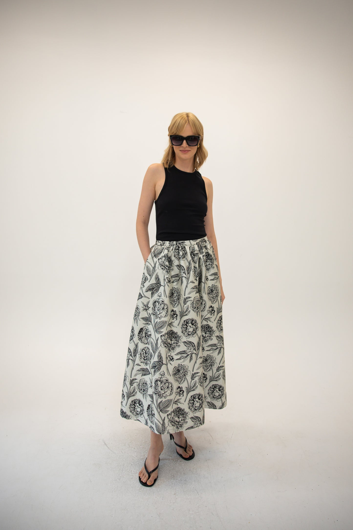 Full Skirt - English Rose Floral