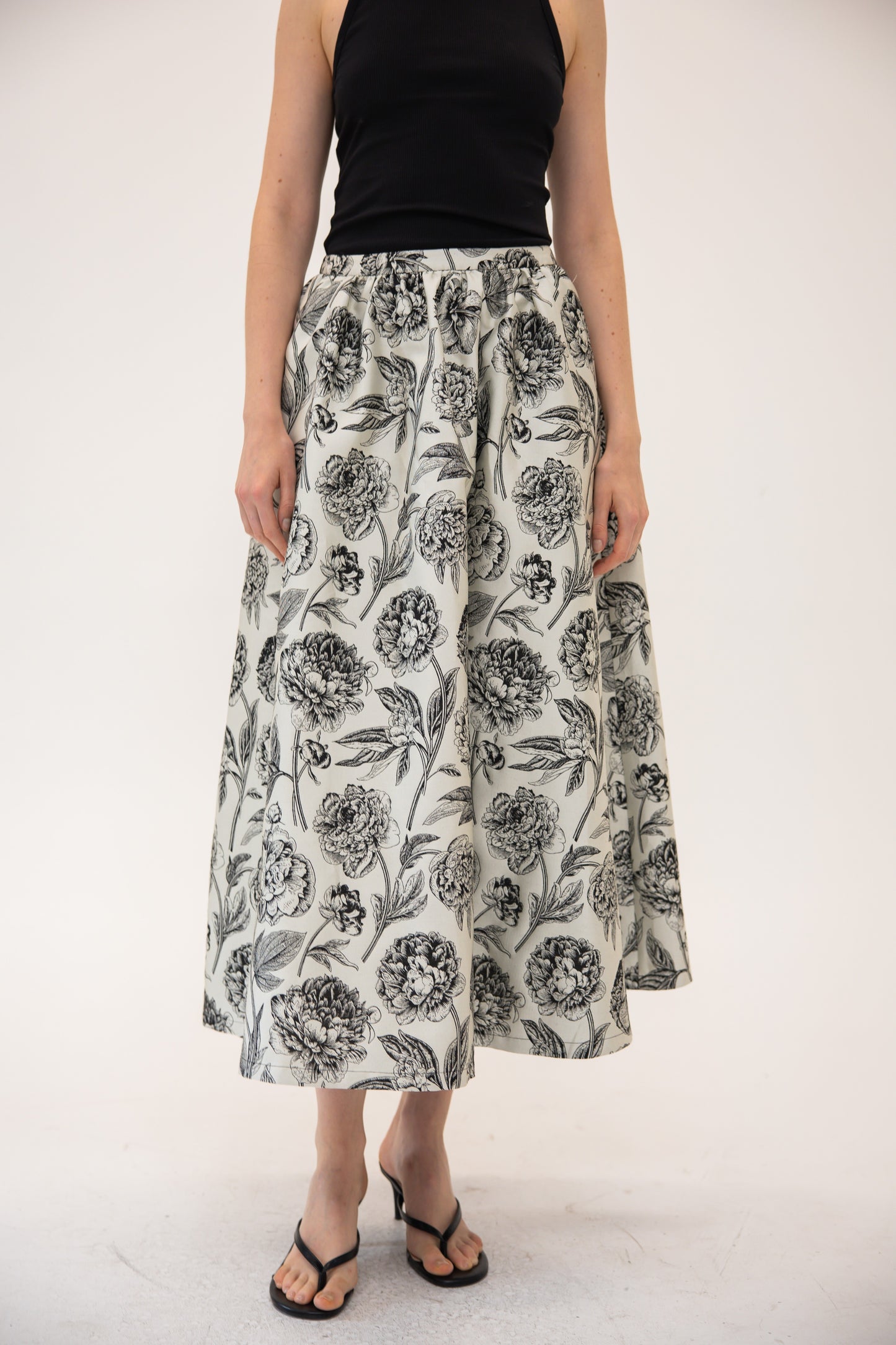 Full Skirt - English Rose Floral