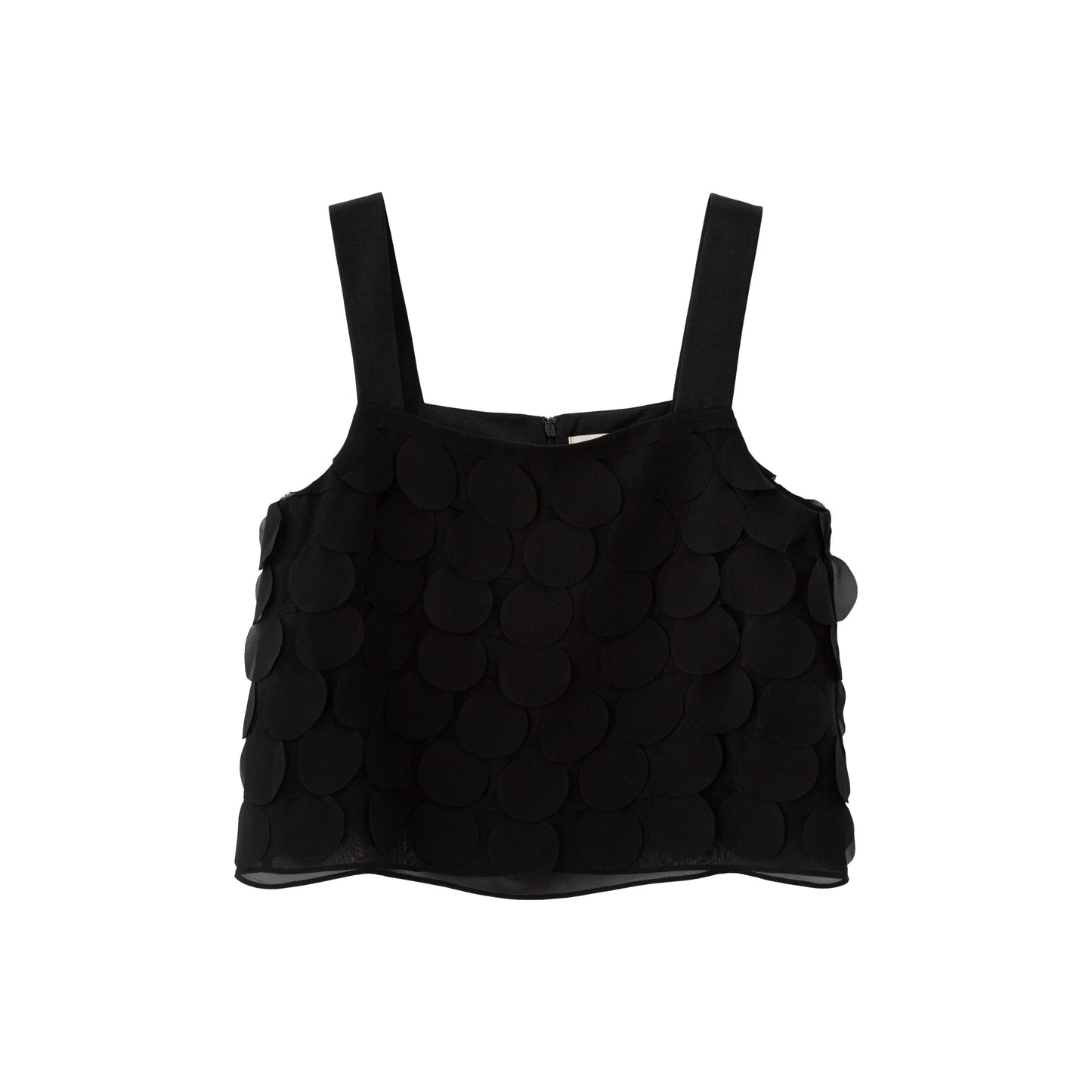 Chiffon Paillette Camisole - Black