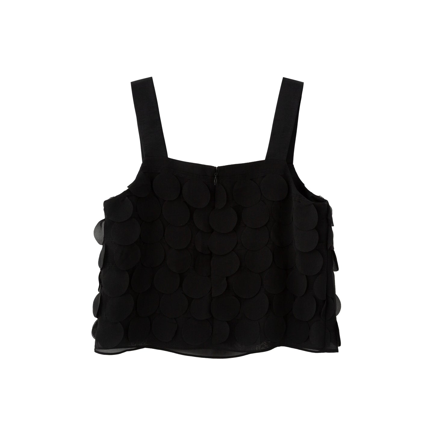 Chiffon Paillette Camisole - Black