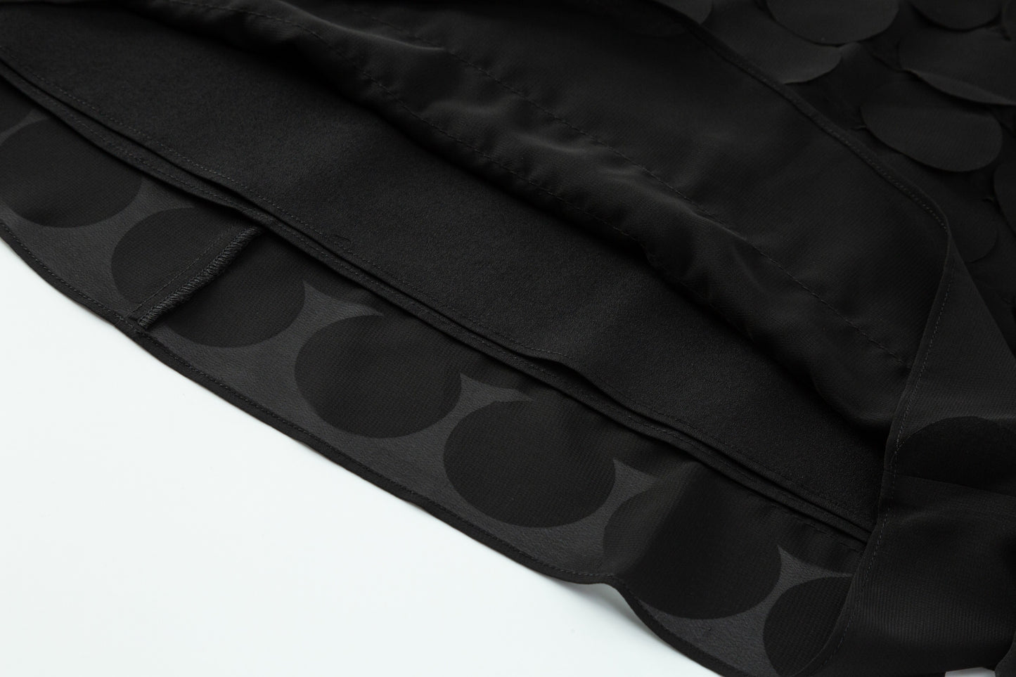Chiffon Paillette Skirt - Black